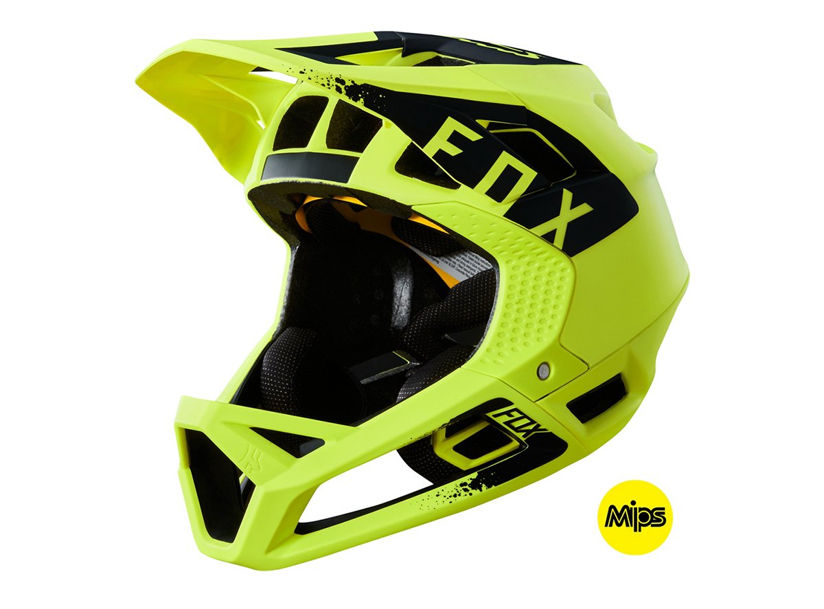 Fox Racing Proframe Mink Full Face Helmet - Womens - Yellow - Black Yellow - Black Small 