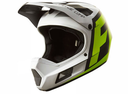 Fox Racing Rampage Comp Creo Full Face Helmet - White-Yellow White - Yellow Small 