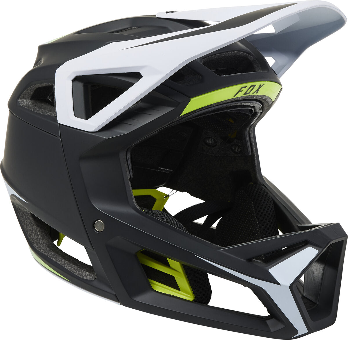 Fox Racing ProFrame RS Full Face Helmet - Sumyt - Black-Yellow - 2022 Black - Yellow Small 
