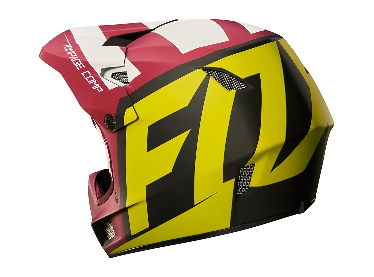 Fox Racing Rampage Comp Creo Full Face Helmet - Yellow-Black