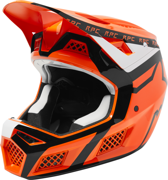 Fox Racing Rampage Pro Carbon MIPS Divide Full Face Helmet - Flo Orange - 2022 Flo Orange Small 