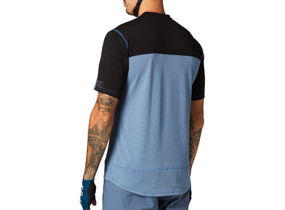 Fox Racing Ranger DR Short Sleeve Henley - Matt Blue