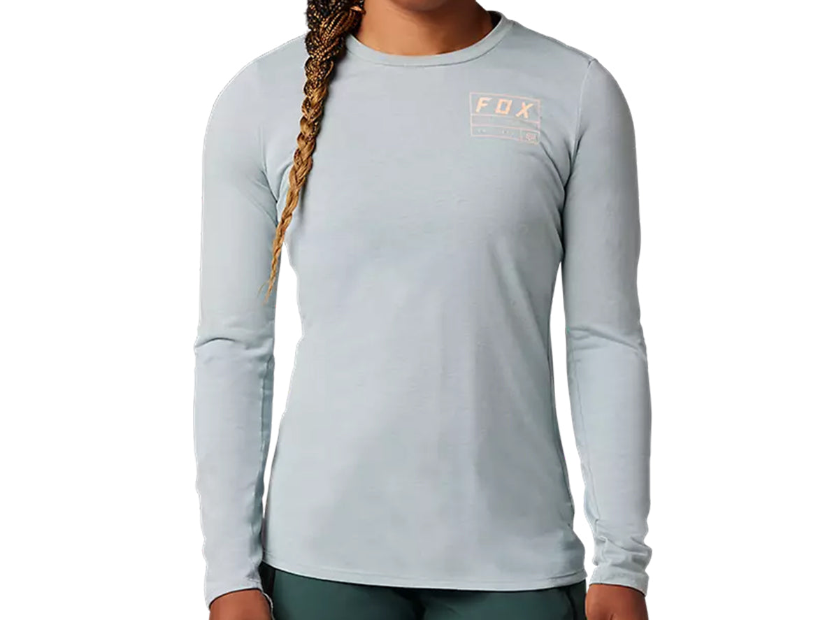 Fox Racing Ranger Dri Release Long Sleeve MTB Jersey - Womens - Gunmetal - 2022 Gunmetal X-Small 