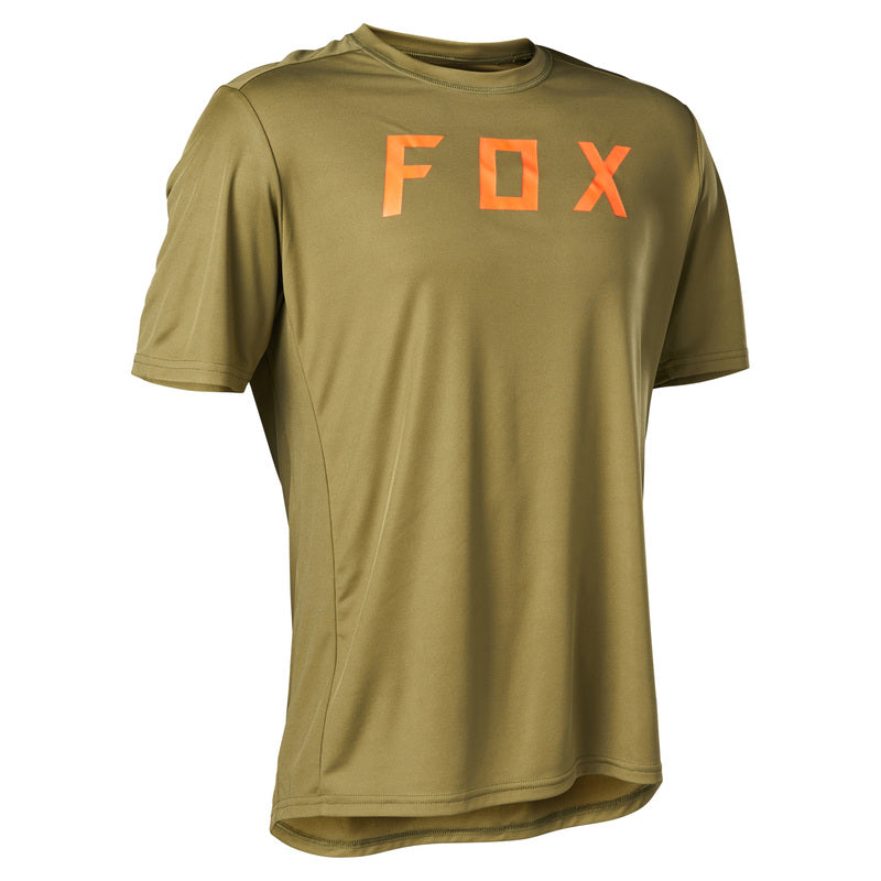 Fox Racing Ranger Moth Short Sleeve MTB Jersey - Bark - 2022 Bark Small 