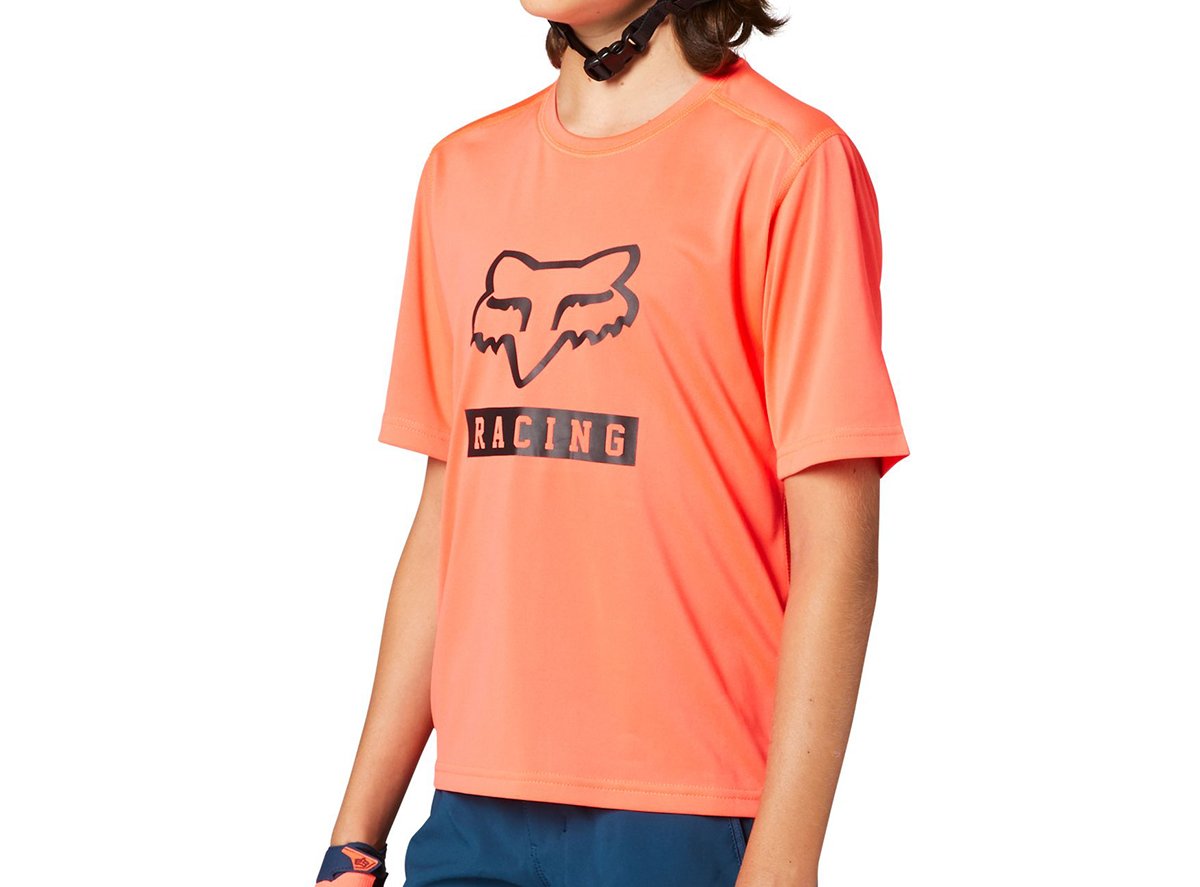 Fox Racing Ranger Short Sleeve MTB Jersey - Youth - Atomic Punch - 2021 Atomic Punch Small 