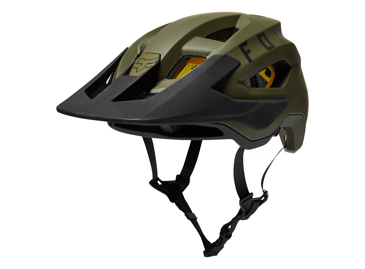 Fox Racing Speedframe MIPS MTB Helmet - Green-Black - 2021 Green - Black Small 
