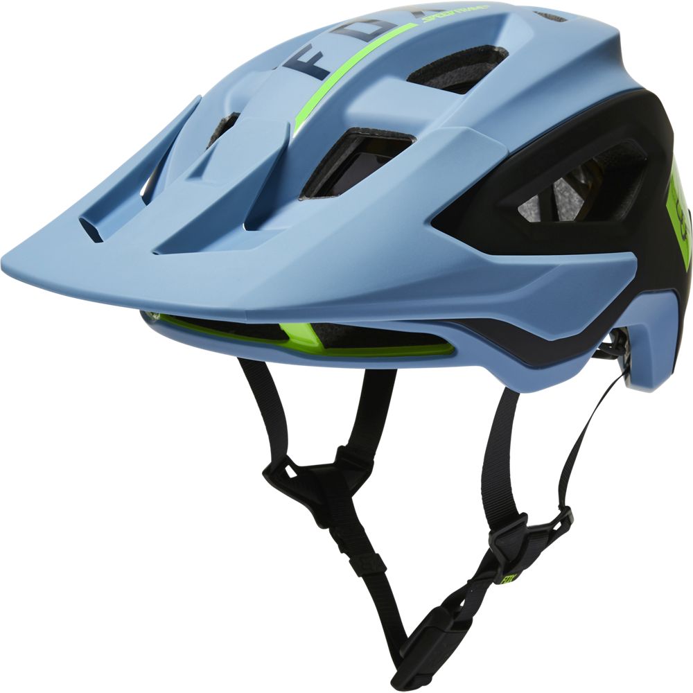 Fox Racing Speedframe Pro Blocked MTB Helmet - Dusty Blue - 2022 Dusty Blue Small 