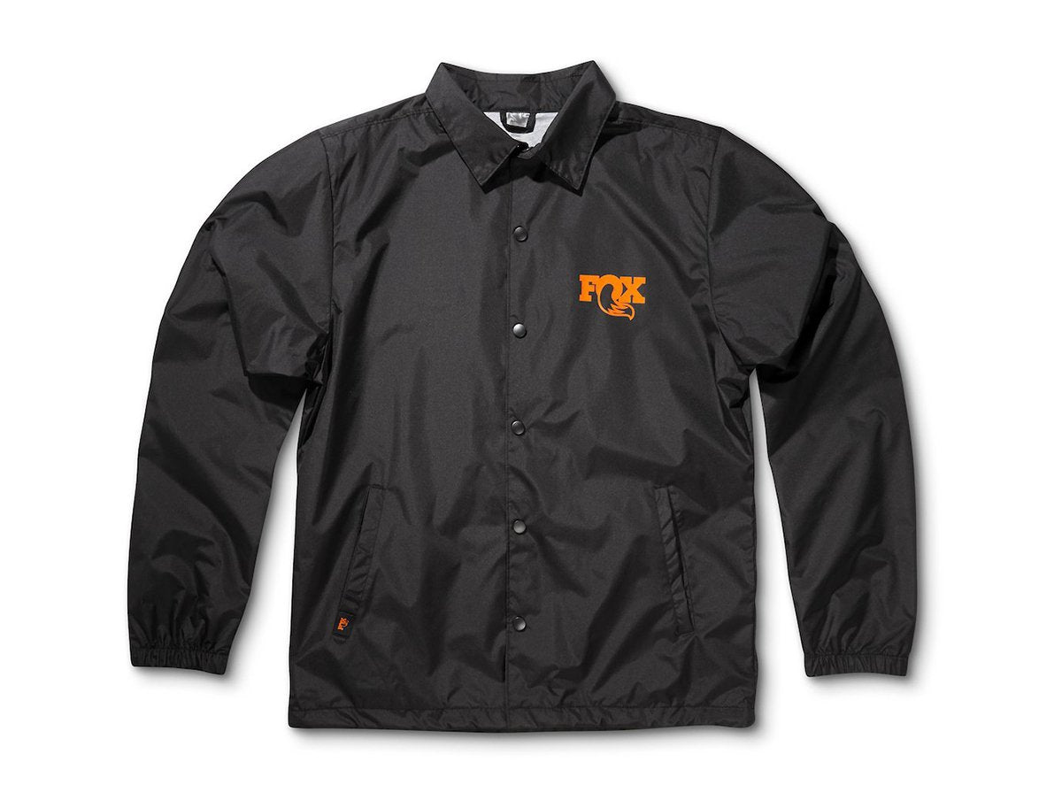 Fox Factory Windbreaker Jacket - Black-Orange Black - Orange Medium 