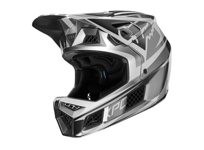 Fox Racing Rampage Pro Carbon Full Face Helmet - Weld - Metallic Silver - 2019 Metallic Silver Medium 