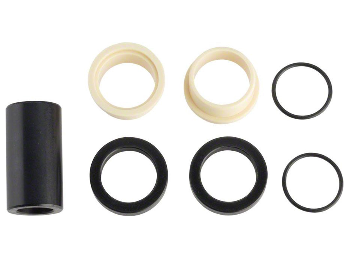Fox Suspension Rear Shock Mount Hardware Kit - M8 x 21.8mm Black - Silver 1/2" - 5 Piece 
