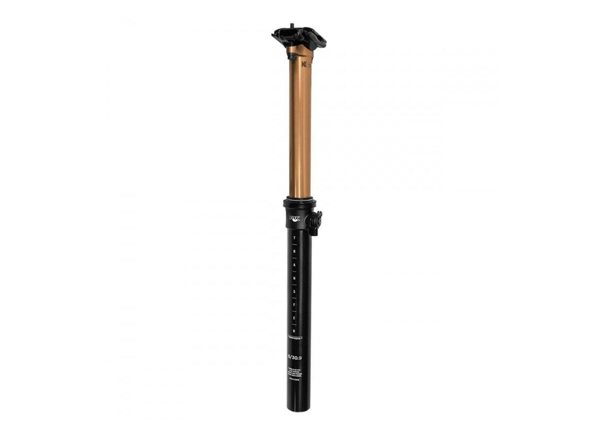 Fox Suspension Transfer Factory Series Seat Post - 31.6 - 2018 Black - Kashima 31.6mm 361mm - 100mm Drop - Collar Routing