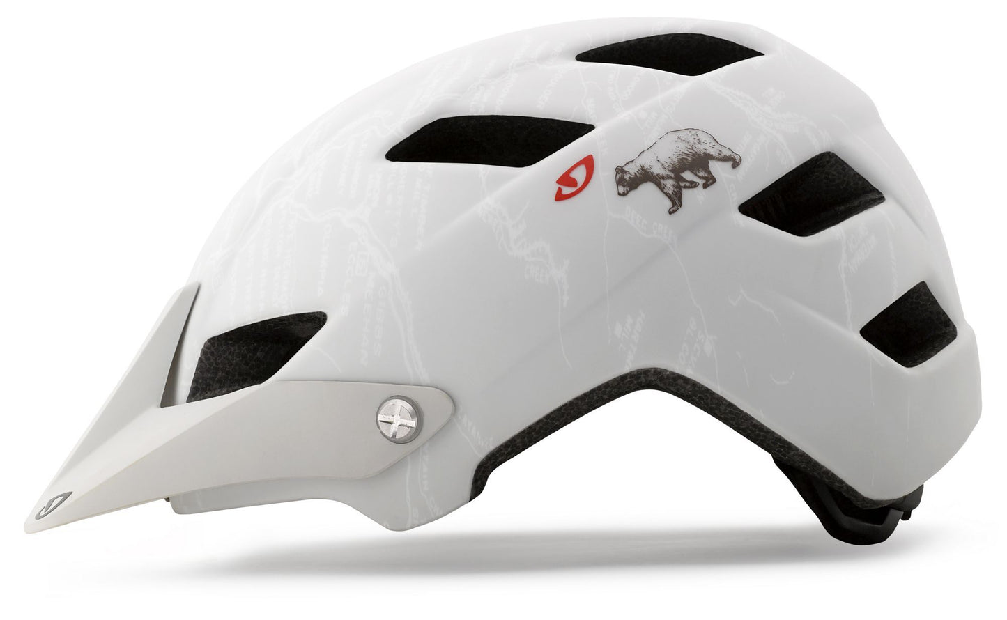 Giro Feature XC Helmet - Matt White CA Bear Matt White CA Bear Small CPSC