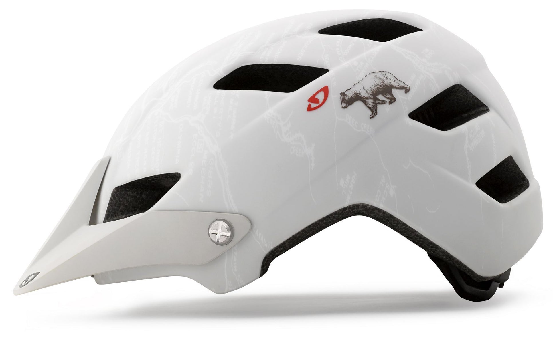 Giro Feature XC Helmet - Matt White CA Bear Matt White CA Bear Small CPSC