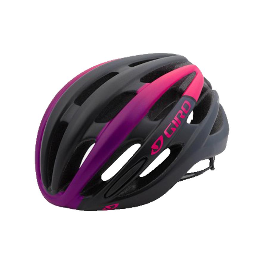 Giro Saga Road Helmet - Womens - Matt Bright Pink-Black Matt Bright Pink - Black Small 