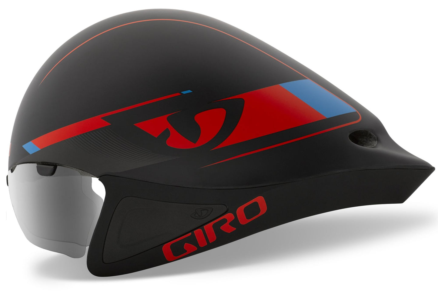 Giro Selector Time Trial Helmet - Matt Black-Glowing Red-Blue Matt Black - Glowing Red - Blue Small/Medium 