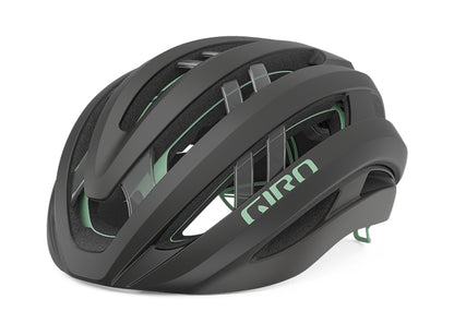 Giro Aries Spherical Road Helmet - Matt Coal-Spruce Green