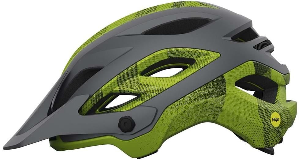 Giro Merit Spherical MTB Helmet - Matt Metallic Black - Ano Lime