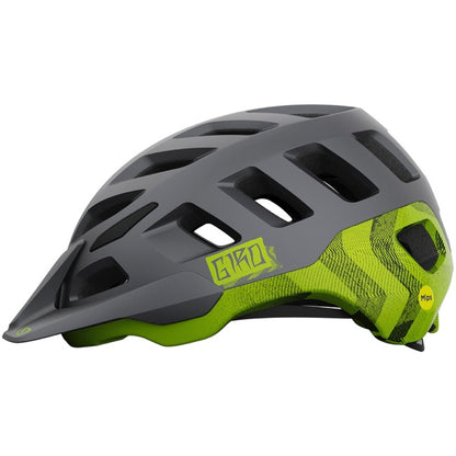 Giro Radix MIPS MTB Helmet - Matt Metallic Black-Ano Lime