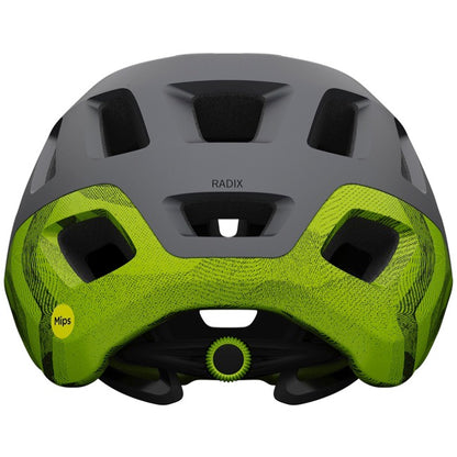 Giro Radix MIPS MTB Helmet - Matt Metallic Black-Ano Lime