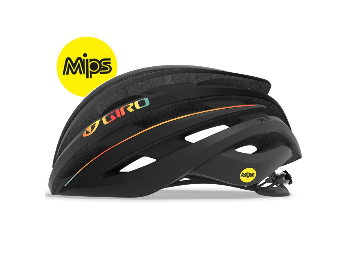 Giro Cinder MIPS Road Helmet - Matt Gray-Fire Chrome - 2019 Matt Gray - Fire Chrome Small 