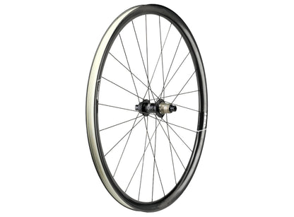 HED Wheels Emporia GC3 Performance 700c Carbon Clincher Disc Gravel Wheel - Rear Black 12x142mmTA - 24h - Shimano 
