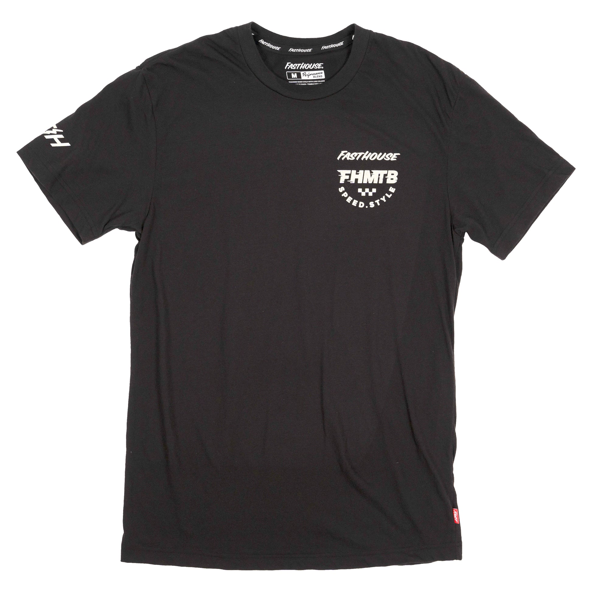 Fasthouse Hierarchy Short Sleeve Tech Tee - Black - 2022 Black Small 