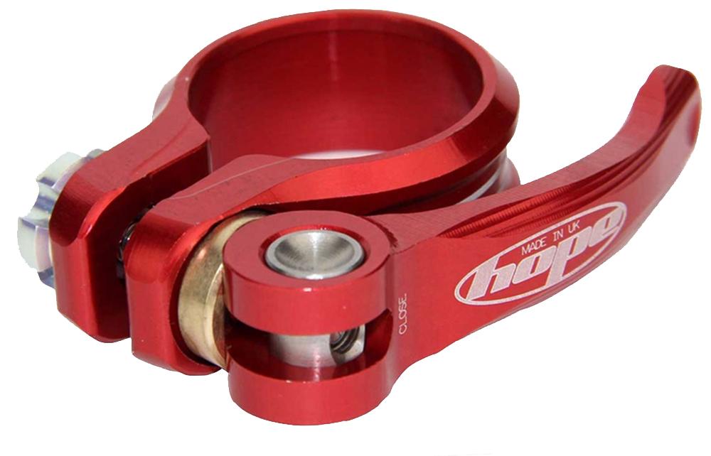 Hope QR Seatpost Collar - Red Red 28.6mm 
