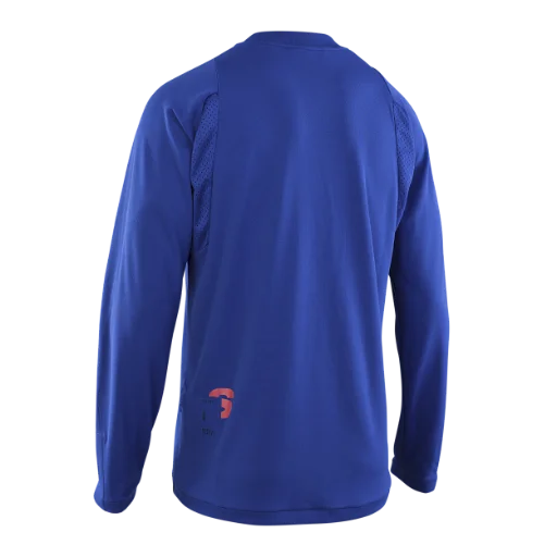 ION Scrub Amp Long Sleeve MTB Jersey - Cobalt Reef