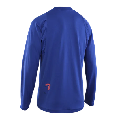 ION Scrub Amp Long Sleeve MTB Jersey - Cobalt Reef