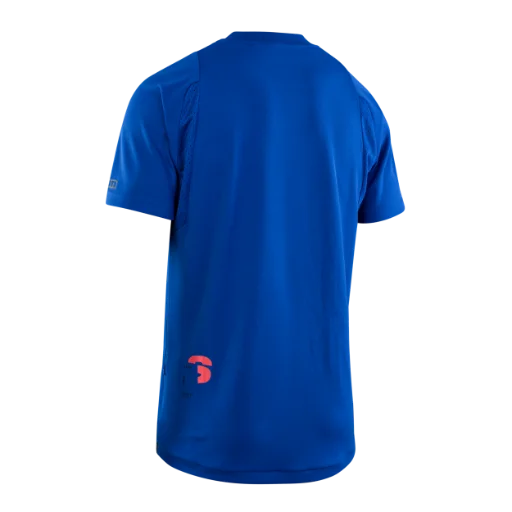 ION Scrub Amp Short Sleeve MTB Jersey - Cobalt Reef