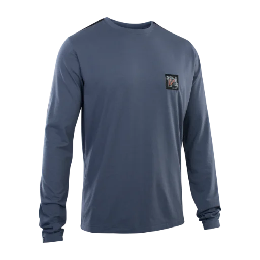 ION Seek Amp Long Sleeve MTB Jersey - Storm Blue 714 Storm Blue Small 