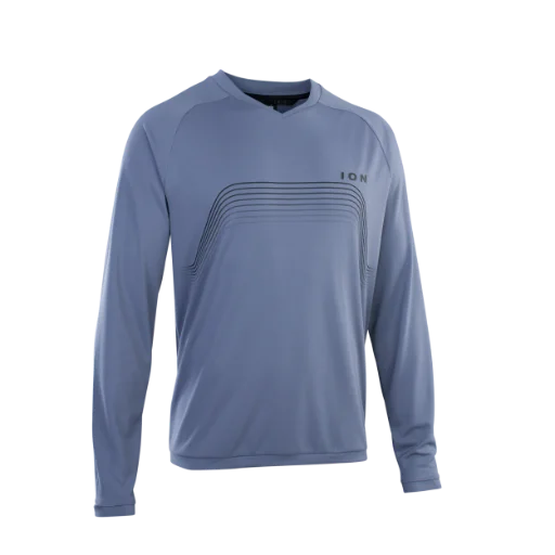 ION Traze Long Sleeve MTB Jersey - Storm Blue - 2022 714 Storm Blue Small 