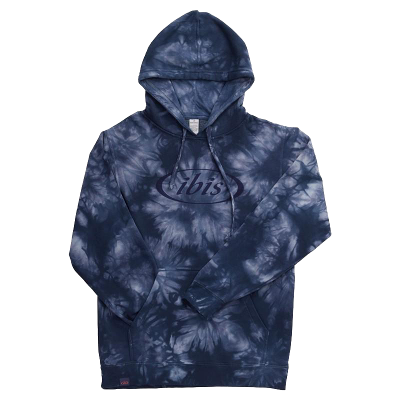 Ibis Logo Pullover Hoodie - Tie Dye Navy Tie Dye Navy Medium 