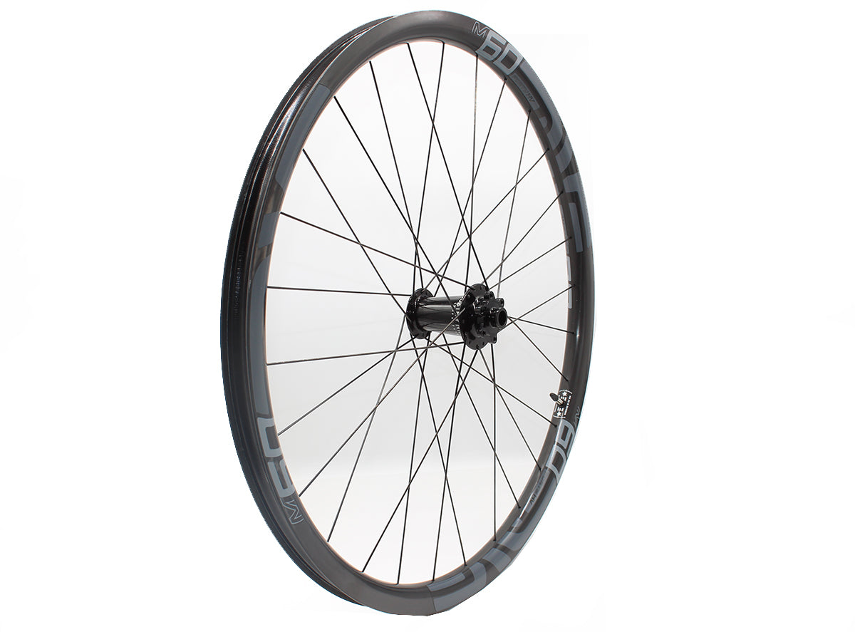 Industry 9 Torch on ENVE M60/40 HV 27.5" MTB Wheel - Front Black 15x110mm - 28h DT DB Black Spokes - White/Gray Decals - Tubeless tape included, valve included