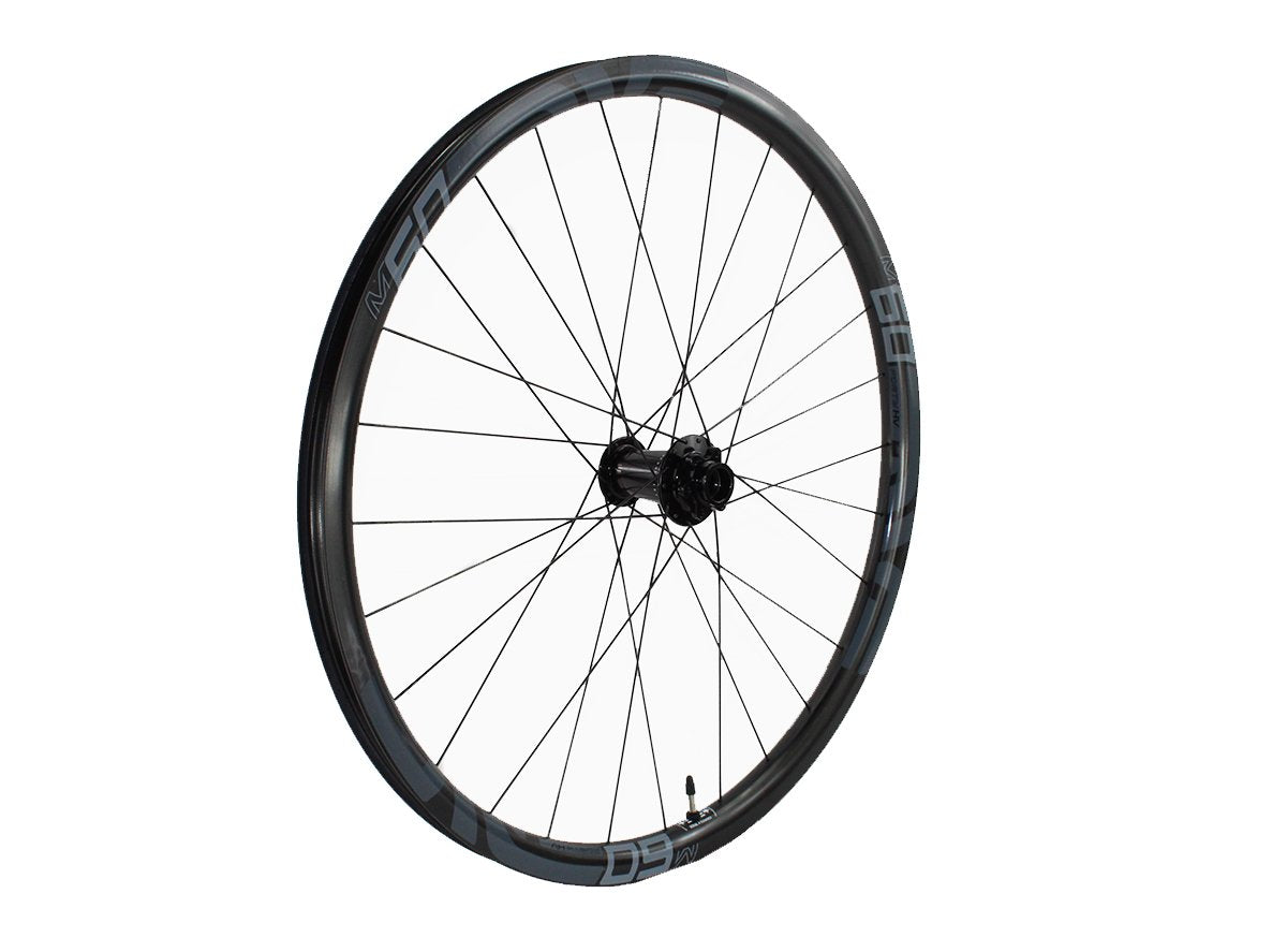 Industry 9 Torch on ENVE HV60 27.5" MTB Wheel - Front Black 15x110mm - 28h DT DB Black Spokes - Gray Decals