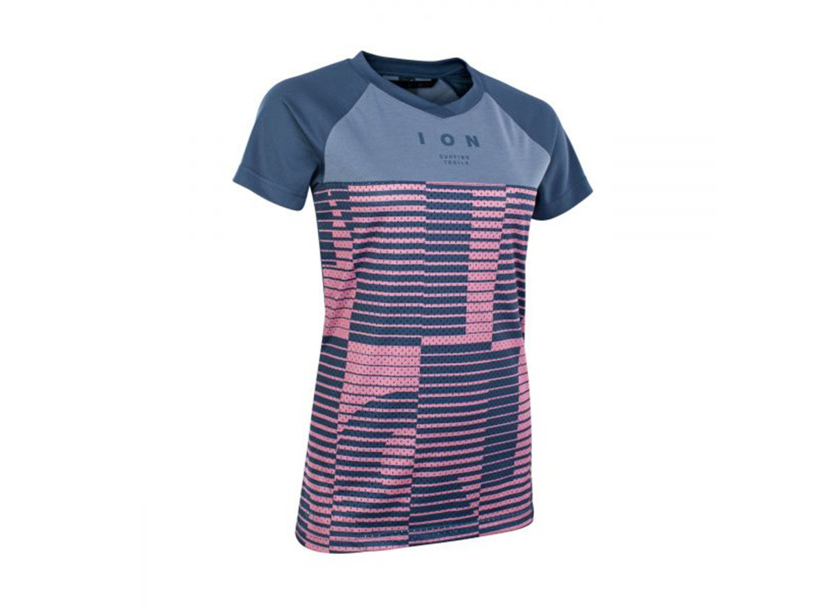 ION Scrub AMP Mesh_ine Short Sleeve MTB Jersey - Womens - Indigo Dawn - 2021 Indigo Dawn X-Small 