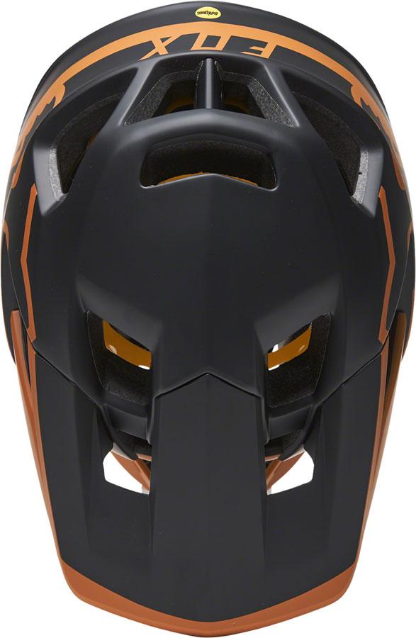 Fox Racing Proframe Full Face Helmet - TUK - Black-Gold - 2021