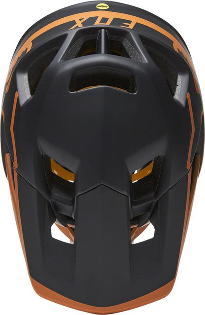 Fox Racing Proframe Full Face Helmet - TUK - Black-Gold - 2021