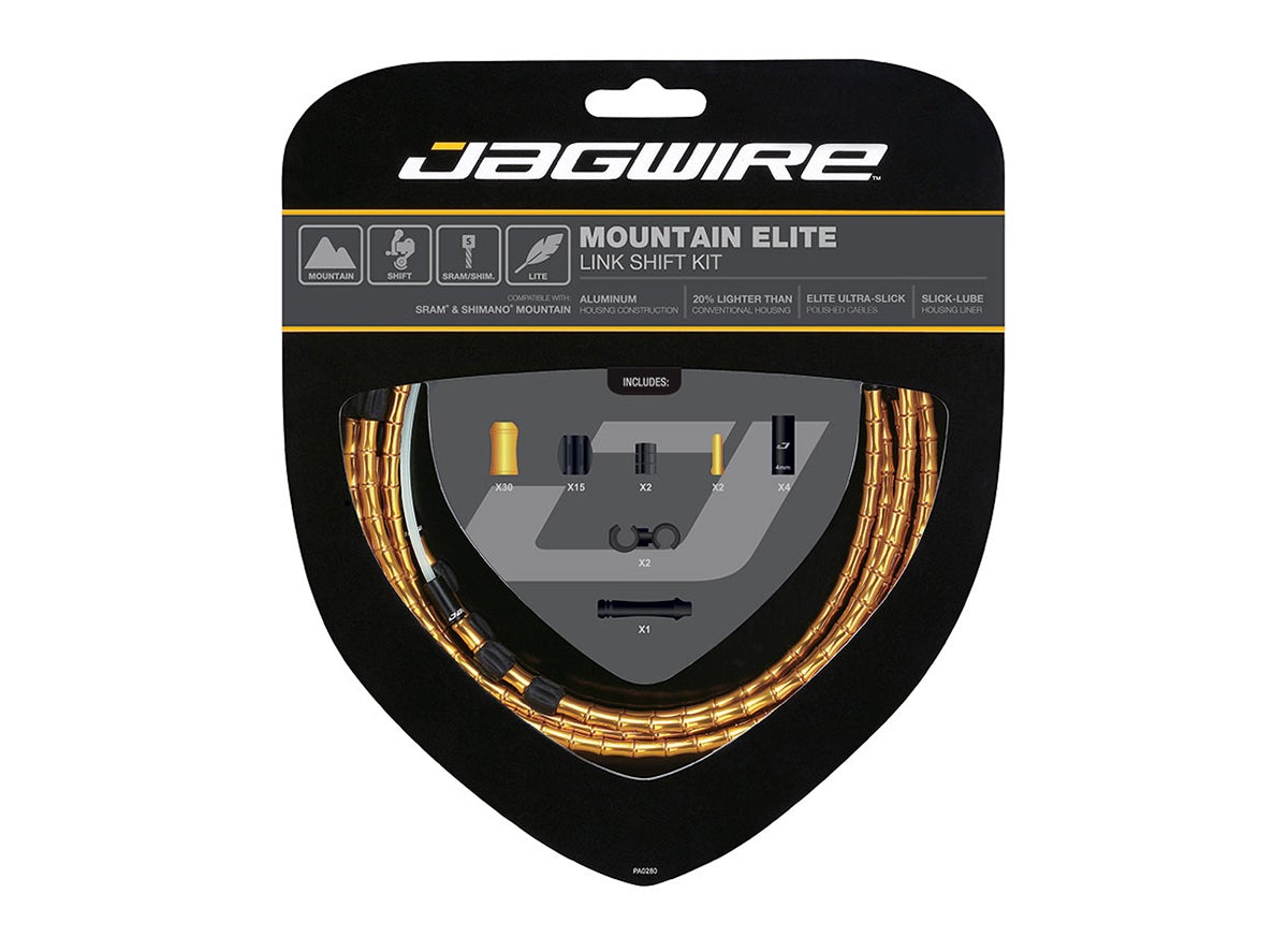 Jagwire Mountain Elite Link Shift Kit - Gold