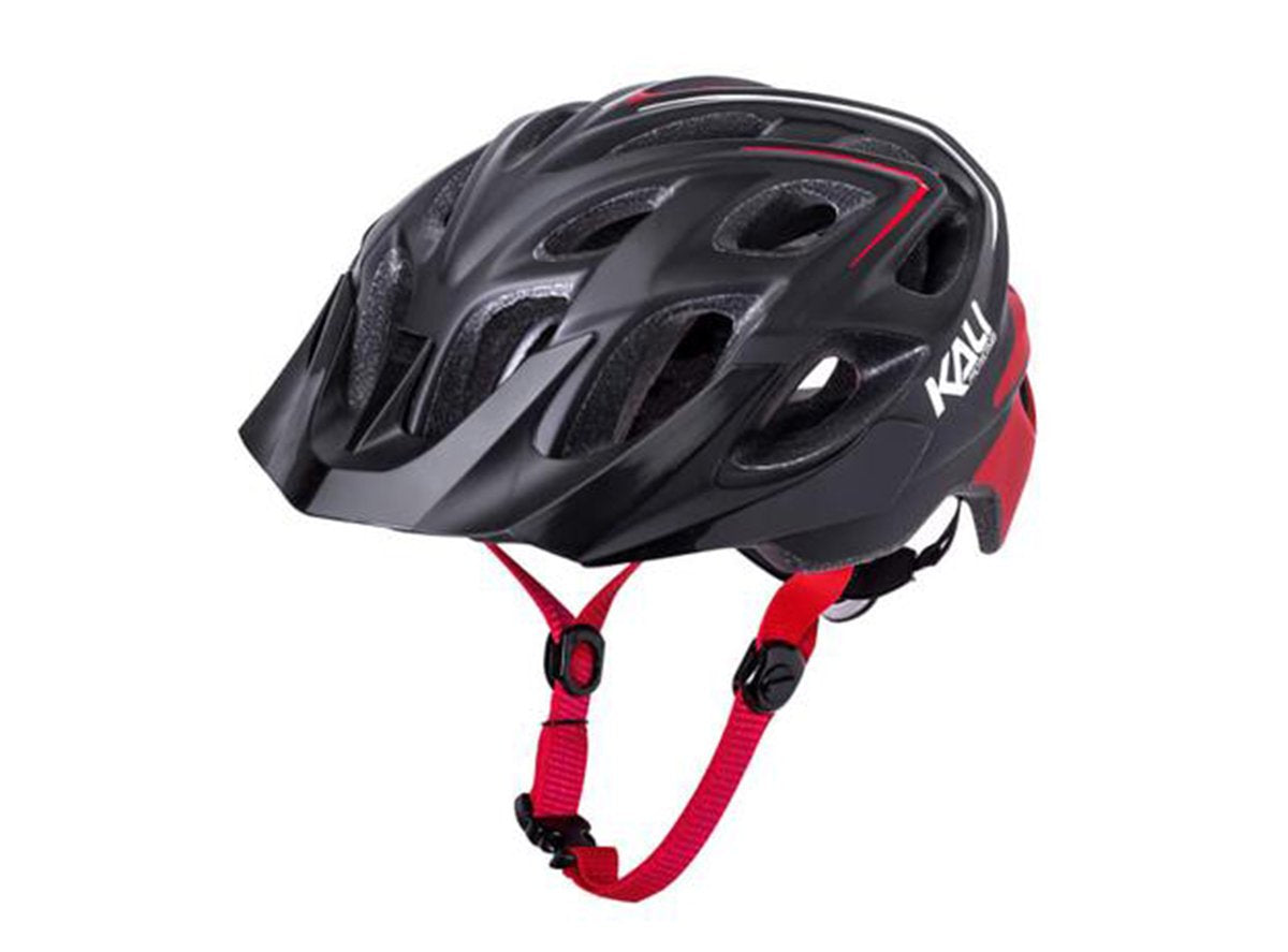 Kali Chakra Plus Sonic MTB Helmet - Matt Black-Red Matt Black - Red Medium/Large 