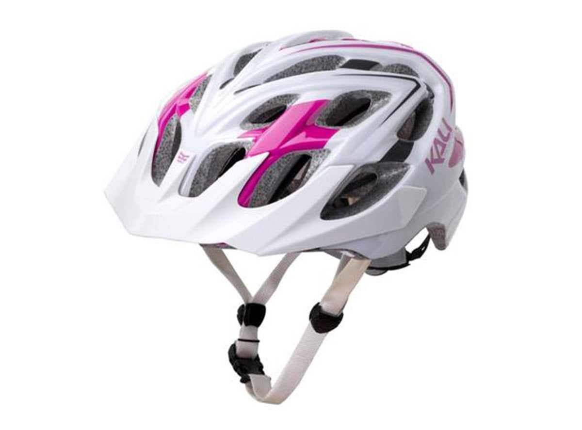 Kali Chakra Plus Sonic MTB Helmet - White-Magenta White - Magenta Medium/Large 