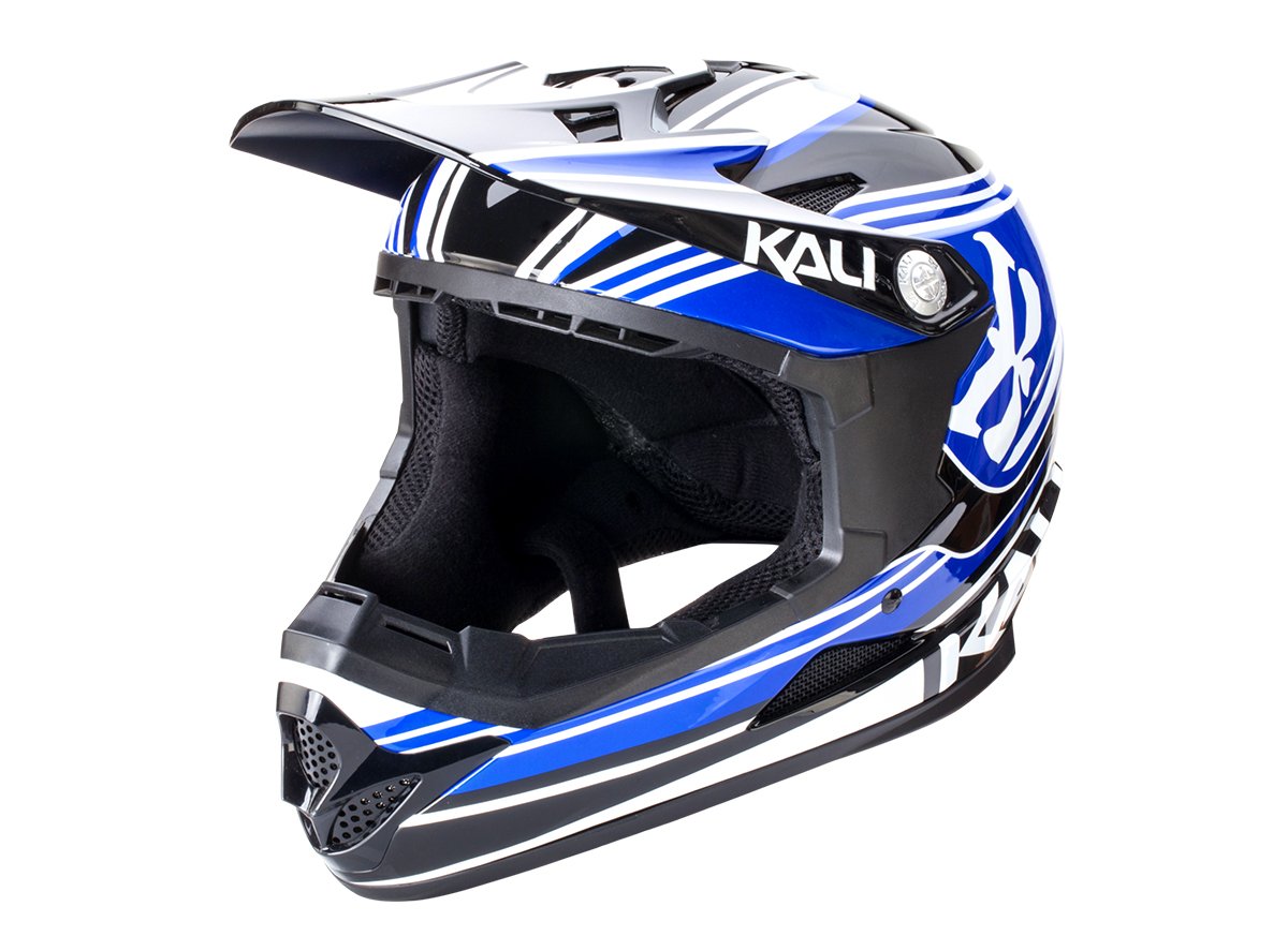 Kali Zoka Full Face Helmet - Slash - Blue-Black Blue - Black Small 