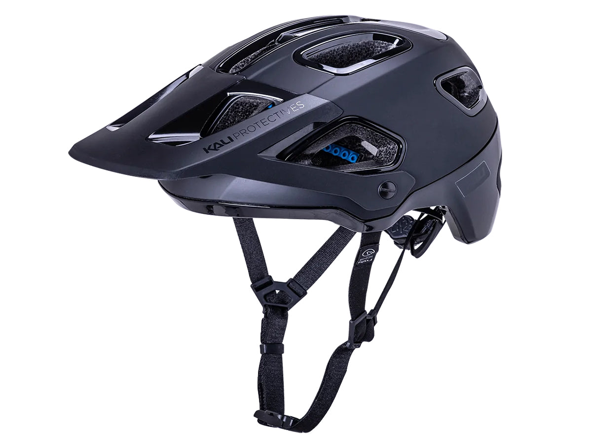 Kali Cascade MTB Helmet - Matt Black-Gloss Black - 2022 Matt Black - Gloss Black Small/Medium 