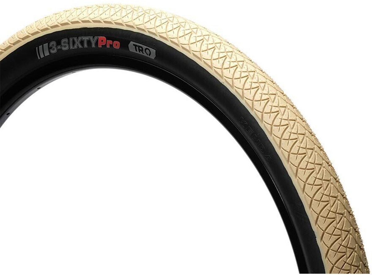 Kenda 3-Sixty Pro DJ 26" Folding Dirt Jump Tire - Beige-Black Beige - Black 2.25" Single Tread