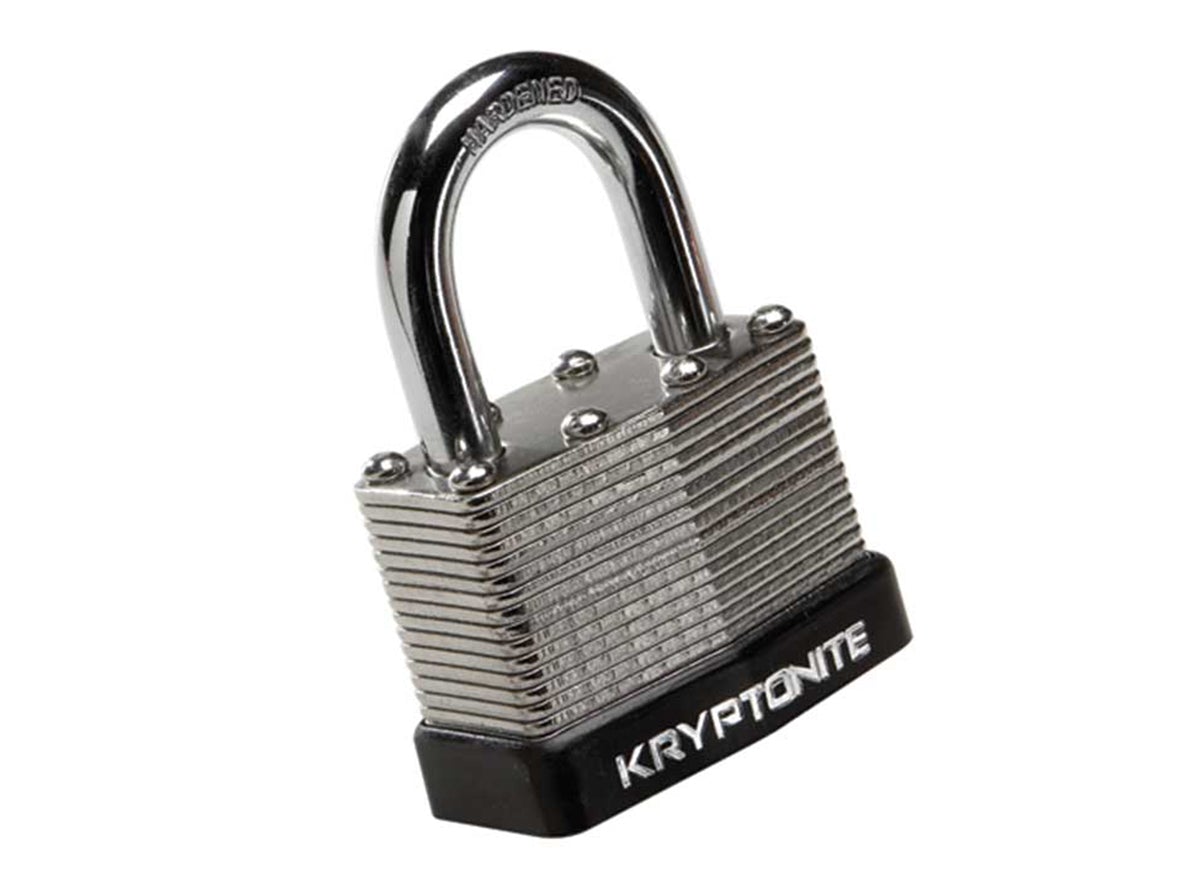 Kryptonite Laminated Steel Padlock - Silver Silver  
