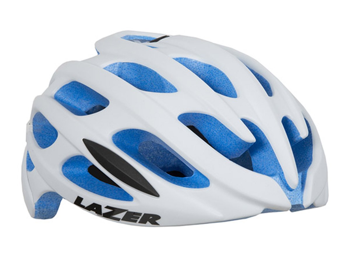 Lazer Blade Road Helmet - White-Blue White - Blue Medium 
