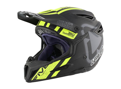 Leatt DBX 5.0 V09 Full Face Helmet - Black-Yellow Black - Yellow Small 