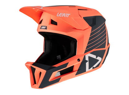 Leatt MTB 1.0 DH Full Face Helmet - Coral - 2022 Coral X-Small 