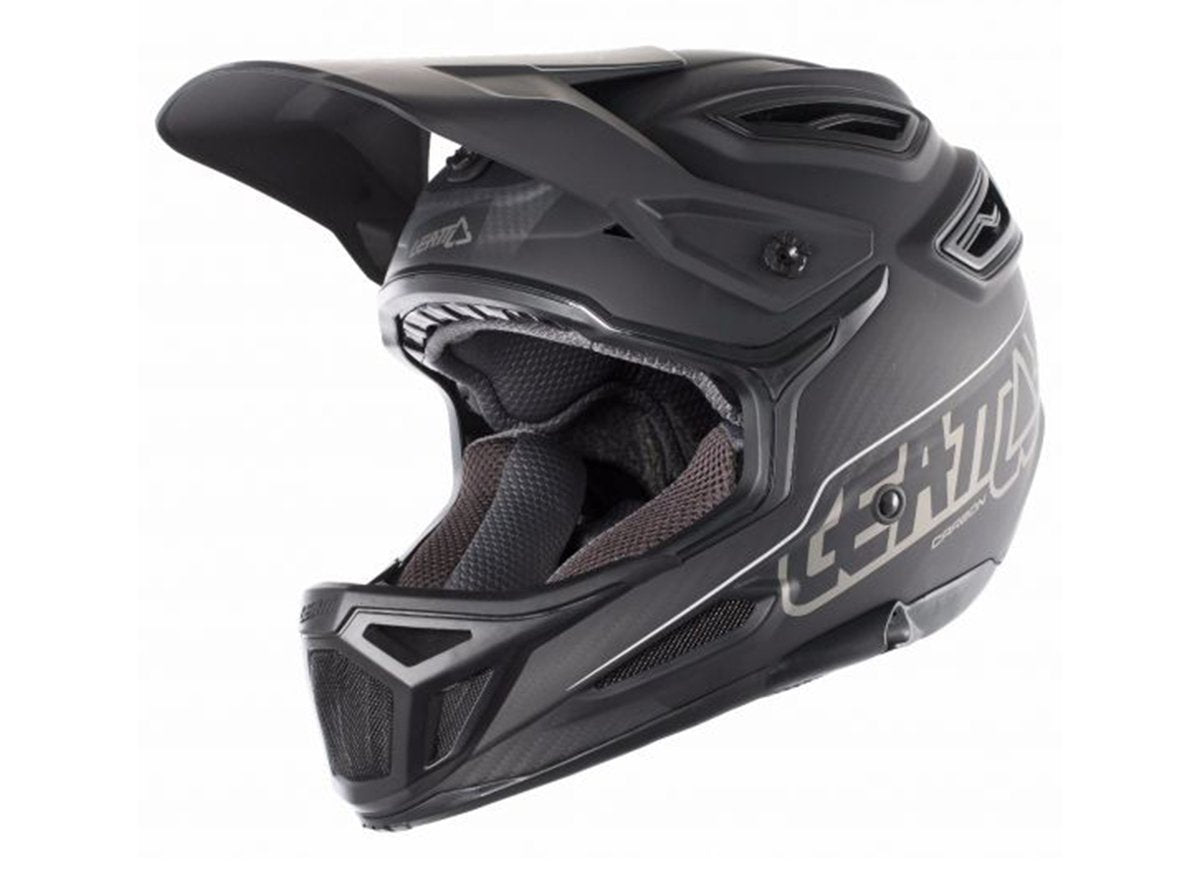 Leatt DBX 6.0 Carbon V23 Full Face Helmet - Carbon-Black Carbon - Black X-Small 