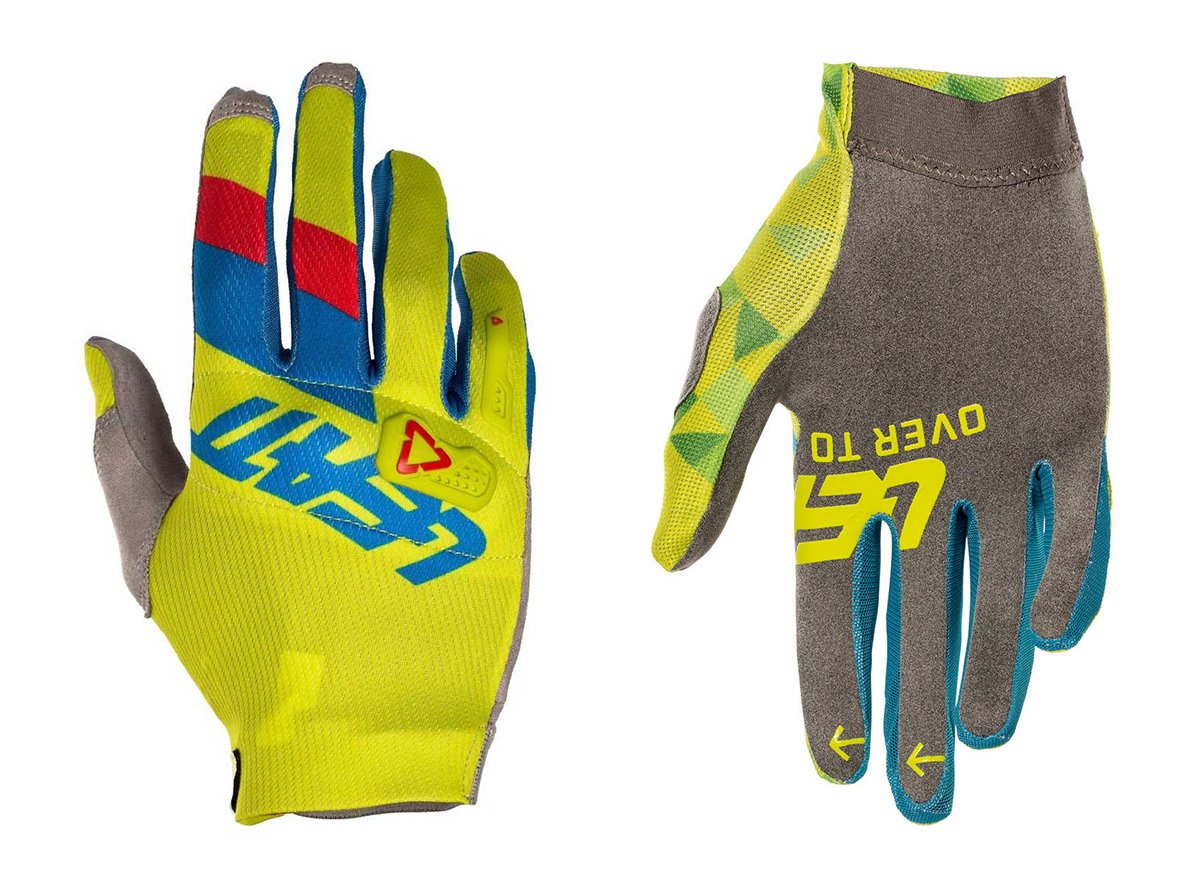 Leatt GPX 3.5 Lite MTB Glove - Lime-Blue - 2018 Lime - Blue Medium 